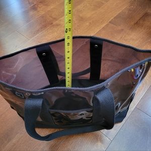 Coach Transparent Black Pvc Tote